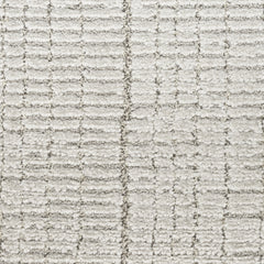 8' x 10' Gray and Ivory Abstract Power Loom Area Rug