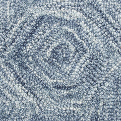 8' x 10' Blue Wool Geometric Hand Tufted Area Rug