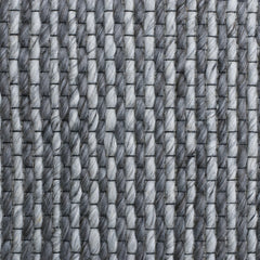9' x 12' Gray Wool Striped Hand Woven Area Rug