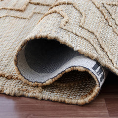 5' x 8' Brown Trellis Hand Woven Area Rug