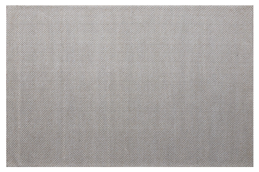 9' x 12' Beige Wool Hand Woven Area Rug