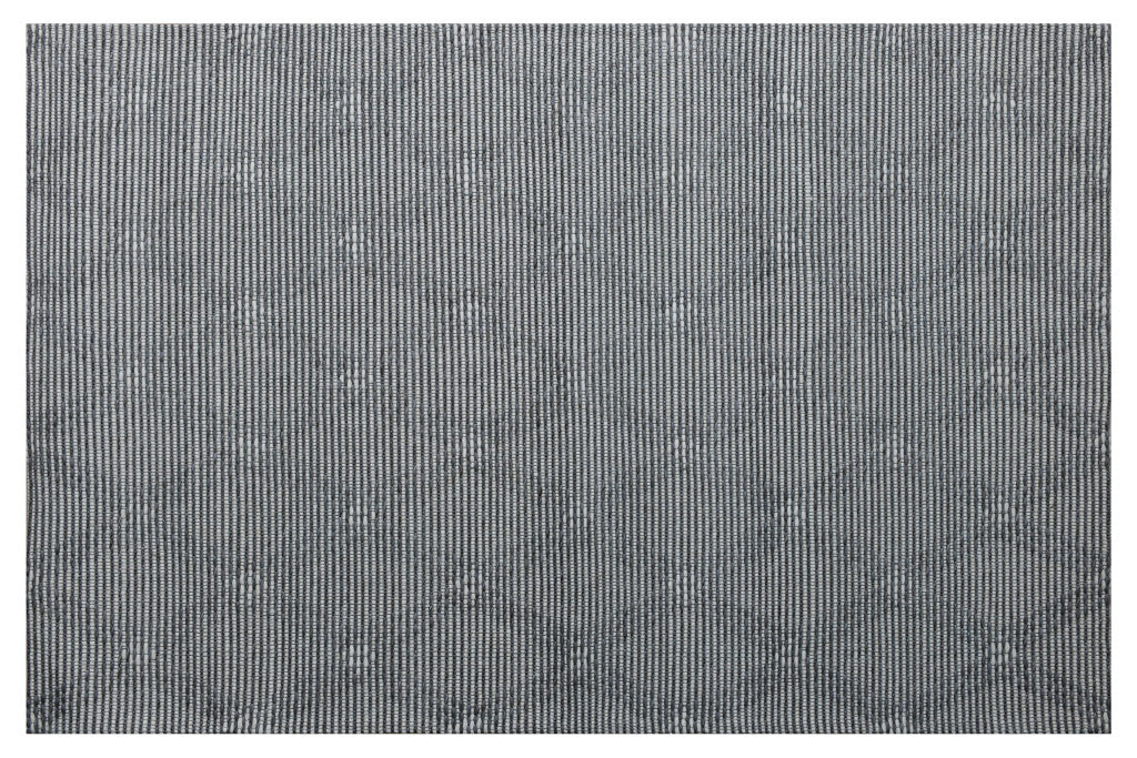 9' x 12' Gray Wool Geometric Hand Woven Area Rug