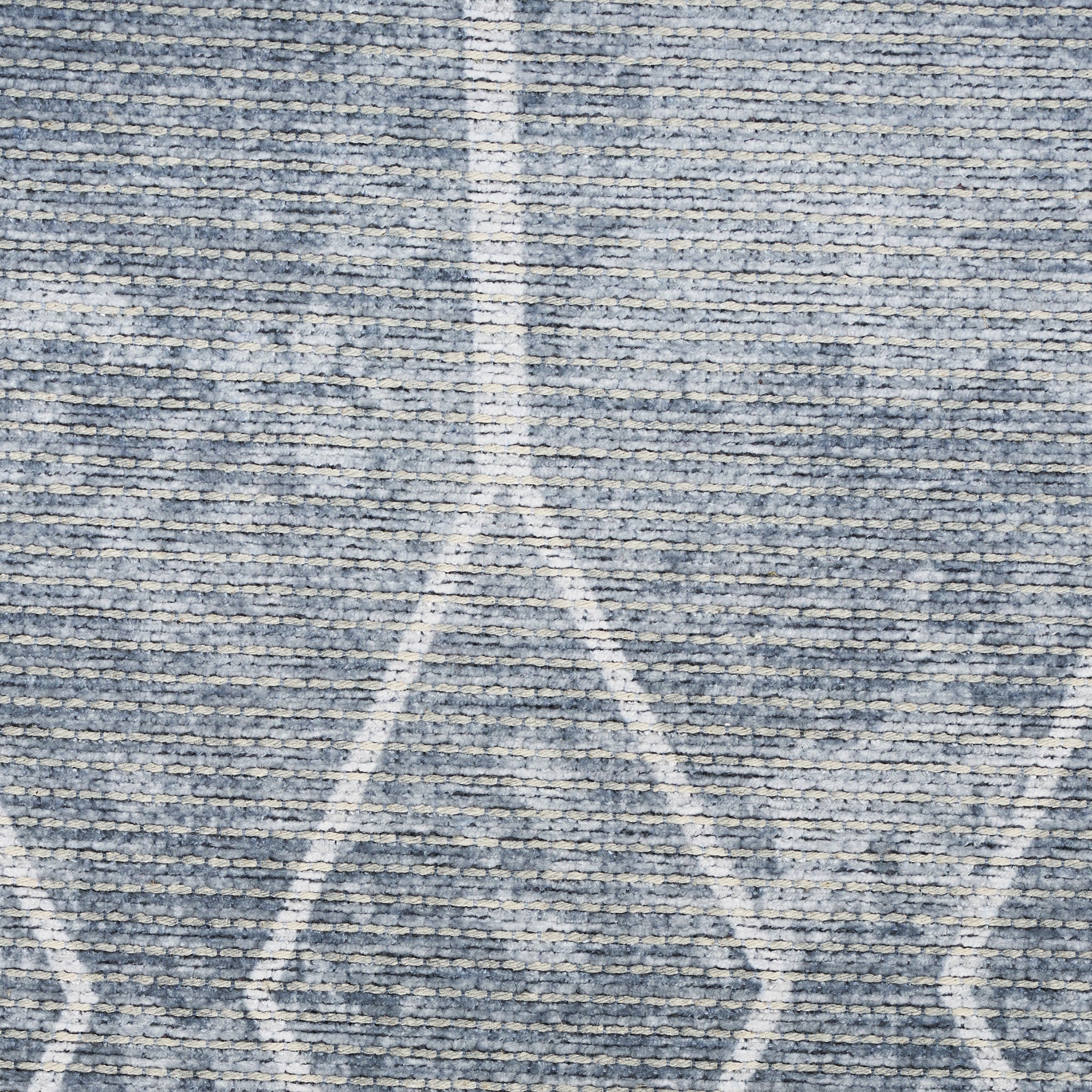 8' x 10' Blue and Gray Geometric Power Loom Washable Area Rug