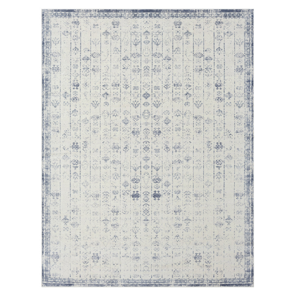 2' x 3' Gray Abstract Washable Non Skid Area Rug