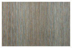 9' x 12' Blue Striped Hand Woven Area Rug