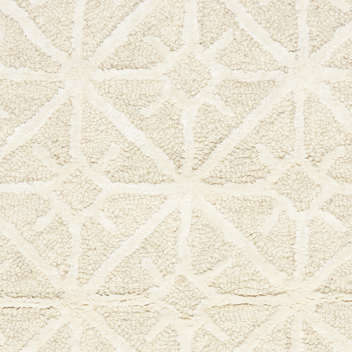 5' x 7' Brown and Ivory Geometric Hand Tufted Area Rug