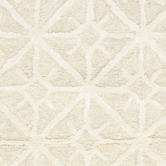 5' x 7' Brown and Ivory Geometric Hand Tufted Area Rug