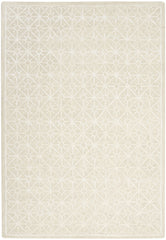 5' x 7' Brown and Ivory Geometric Hand Tufted Area Rug