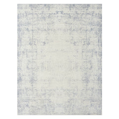 8' x 10' Gray Abstract Washable Non Skid Area Rug