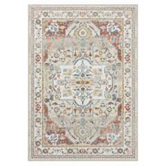 8' x 10' Ivory Abstract Area Rug