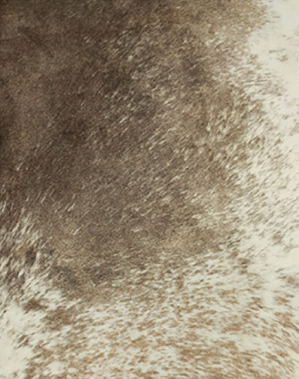 6' x 7' Brown and White Cowhide Hand Knotted Area Rug