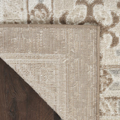5' x 7' Brown Geometric Distressed Area Rug