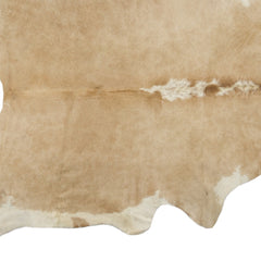 5' x 7' Brown and White Cowhide Hand Knotted Area Rug