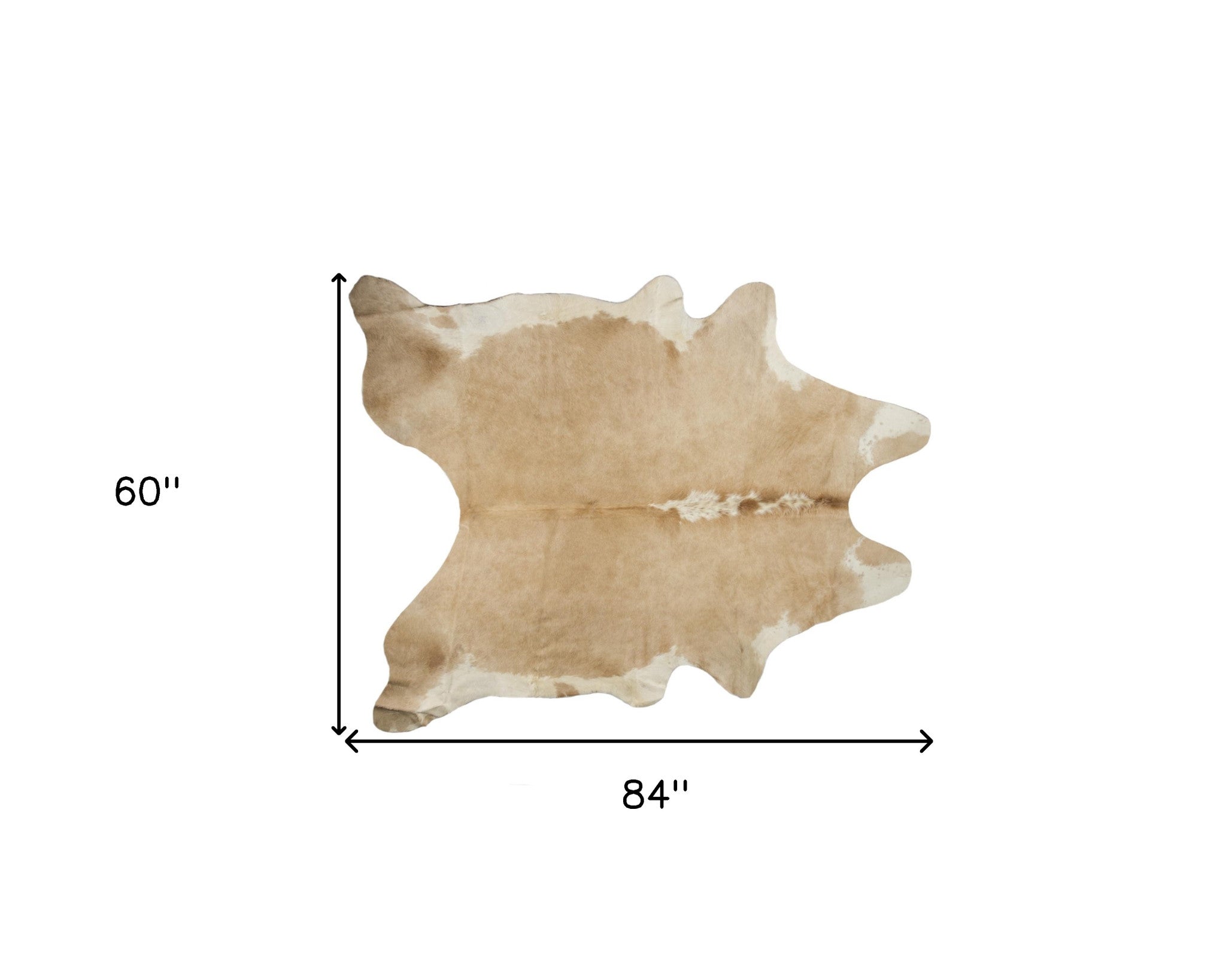 5' x 7' Brown and White Cowhide Hand Knotted Area Rug