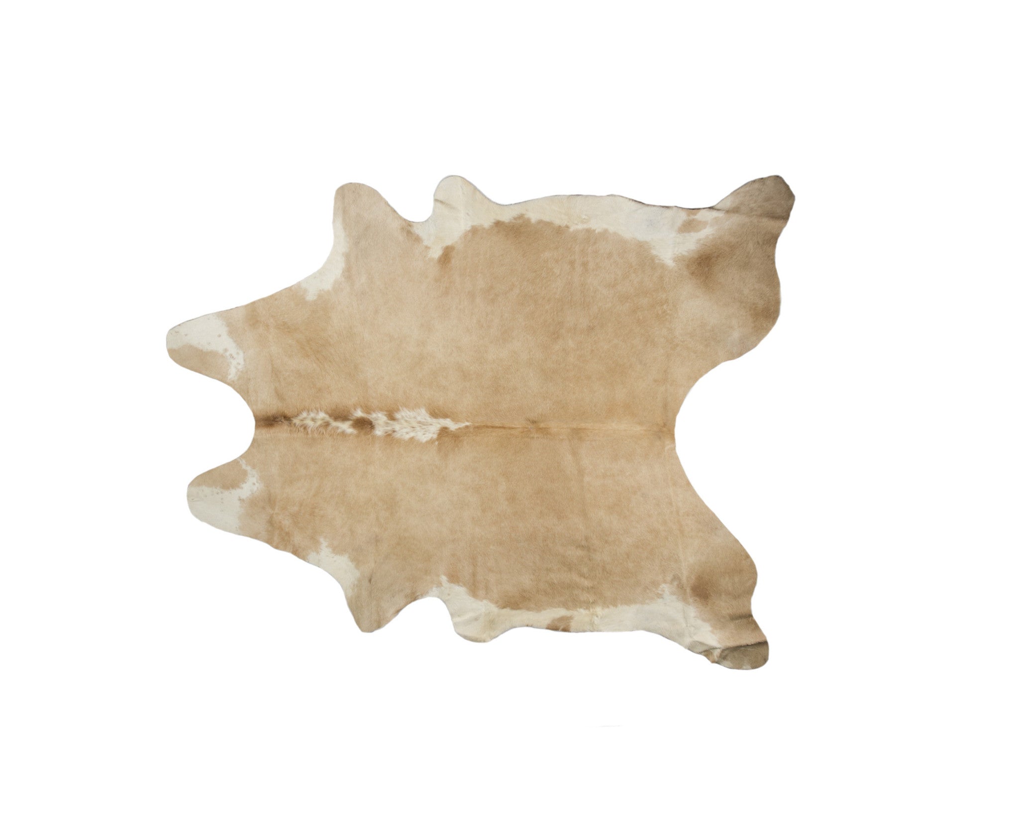 5' x 7' Brown and White Cowhide Hand Knotted Area Rug