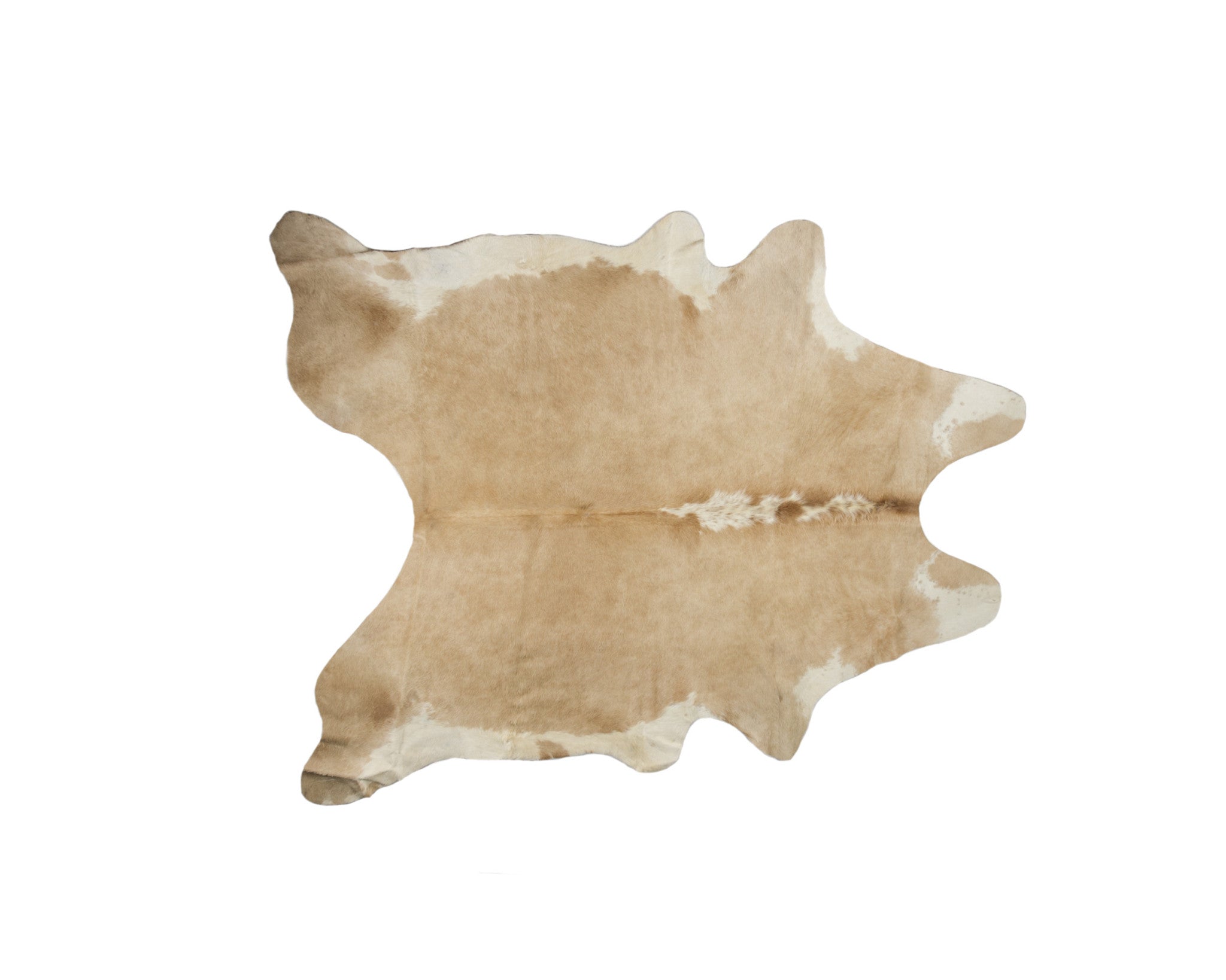 5' x 7' Brown and White Cowhide Hand Knotted Area Rug