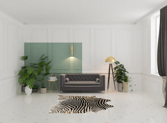 5' x 7' Brown and Black Cowhide Hand Knotted Area Rug