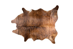 5' x 7' Brown Cowhide Hand Knotted Area Rug