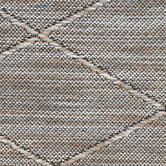 4' x 6' Gray Geometric Power Loom Non Skid Area Rug