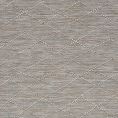 4' x 6' Gray Geometric Power Loom Non Skid Area Rug