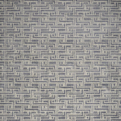 5' x 7' Blue Geometric Distressed Area Rug