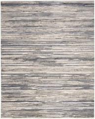 8' x 10' Cream Abstract Distressed Area Rug