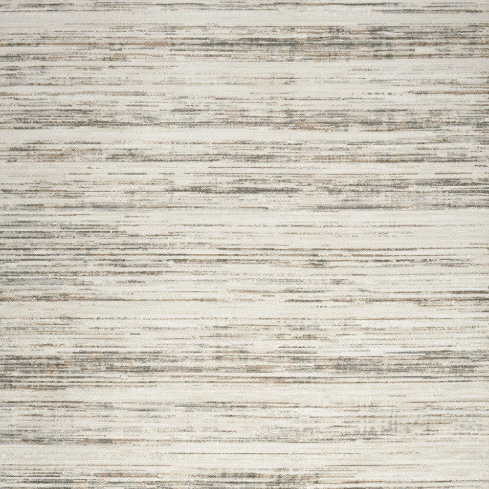 8' x 10' Cream Abstract Distressed Area Rug