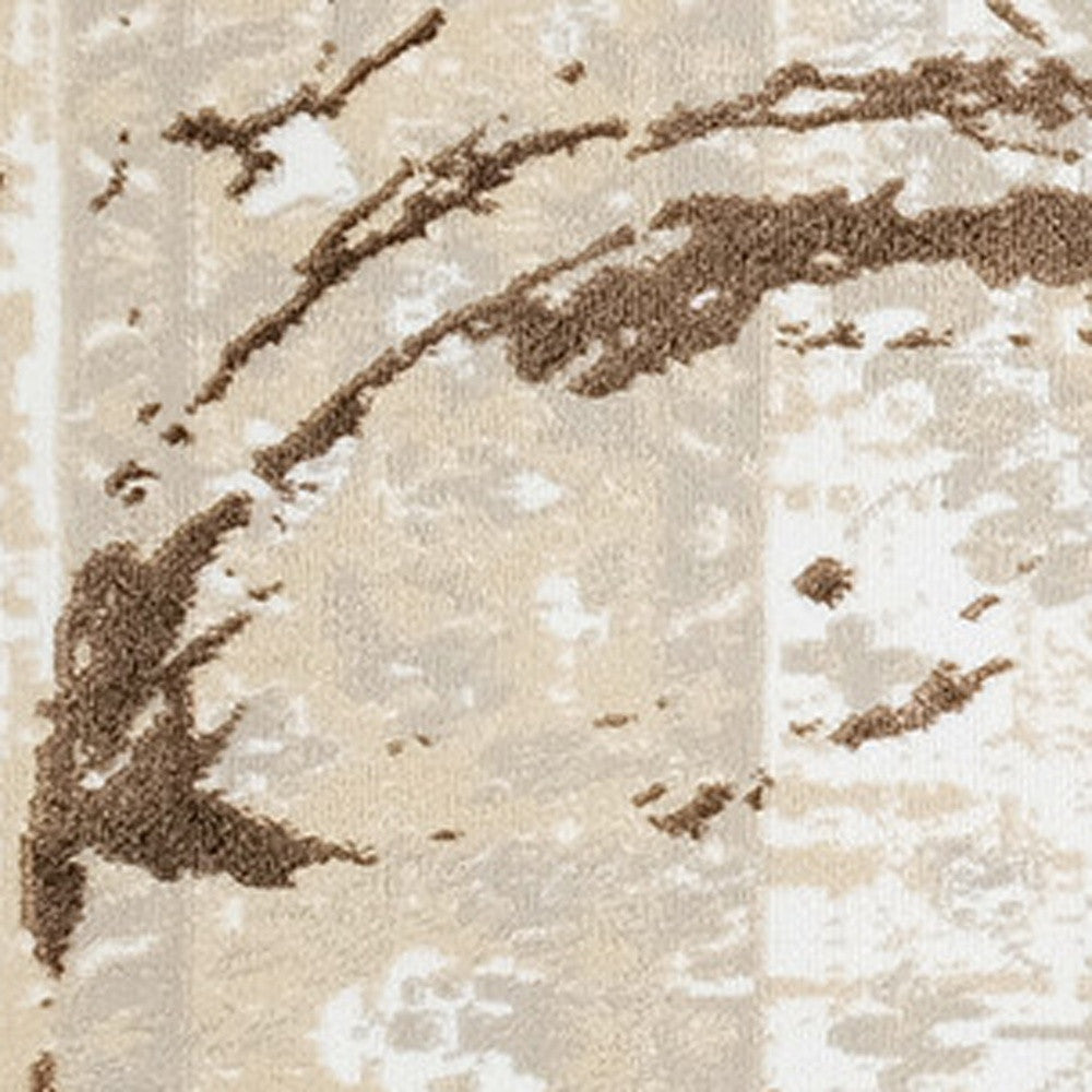 4' x 6' Bronze Abstract Area Rug