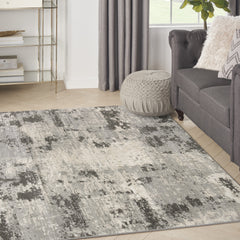 4' x 6' Cream Abstract Area Rug