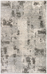 4' x 6' Cream Abstract Area Rug