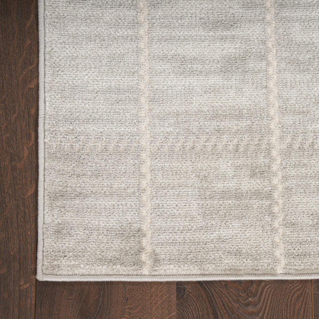 9' x 12' Gray Geometric Area Rug