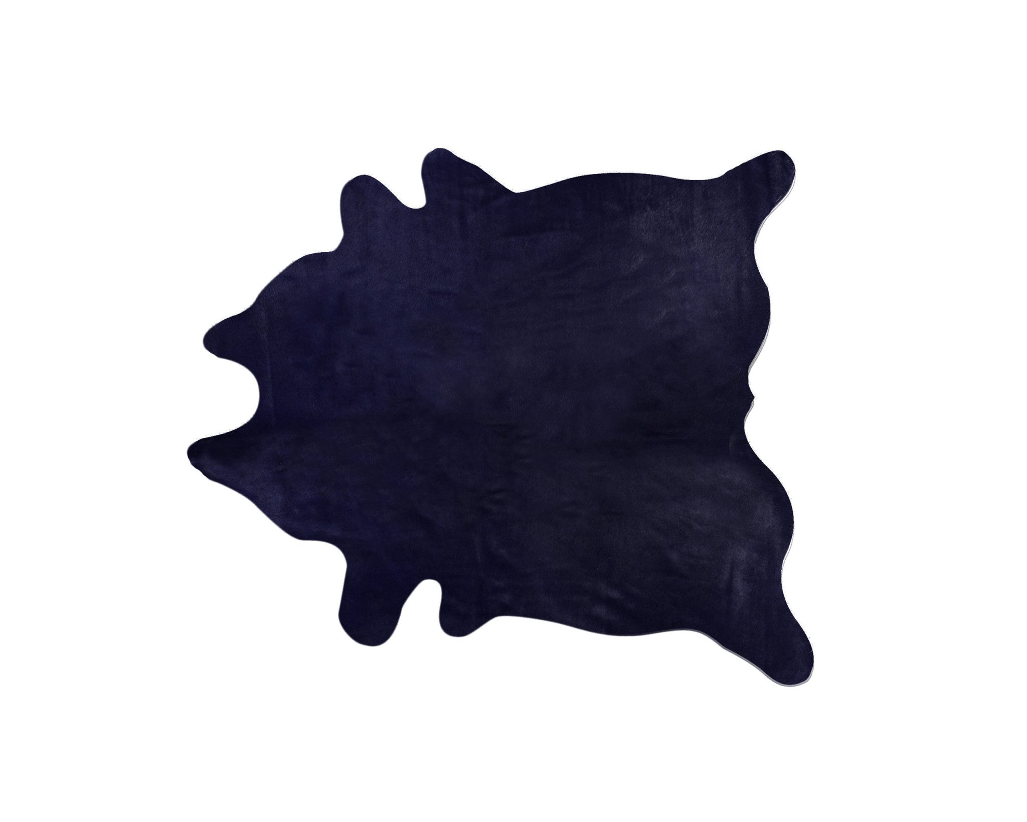 6' x 7' Midnight Cowhide Hand Knotted Area Rug