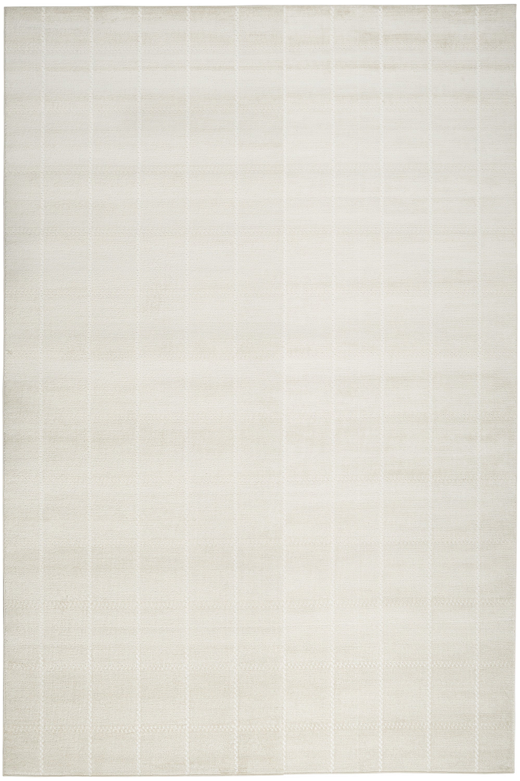 5' x 7' Cream Geometric Area Rug