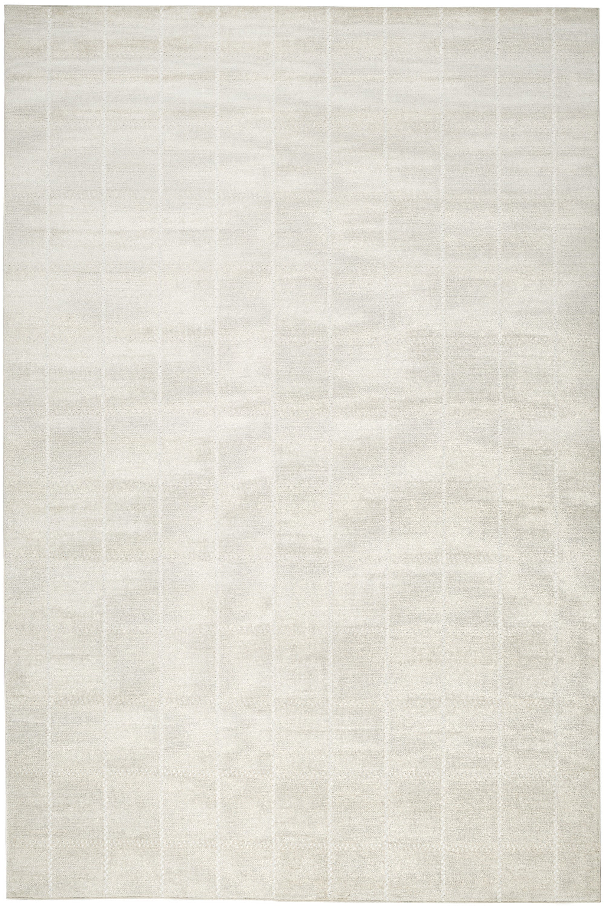 5' x 7' Cream Geometric Area Rug