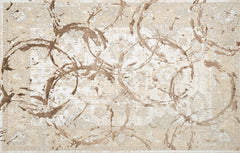3' X 5' Bronze Abstract Area Rug