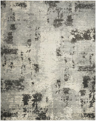 5' x 7' Cream Abstract Area Rug