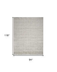 8' x 10' Gray Geometric Area Rug