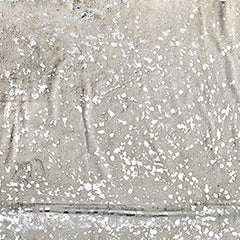 6' x 7' Silver and Ivory Cowhide Hand Knotted Area Rug