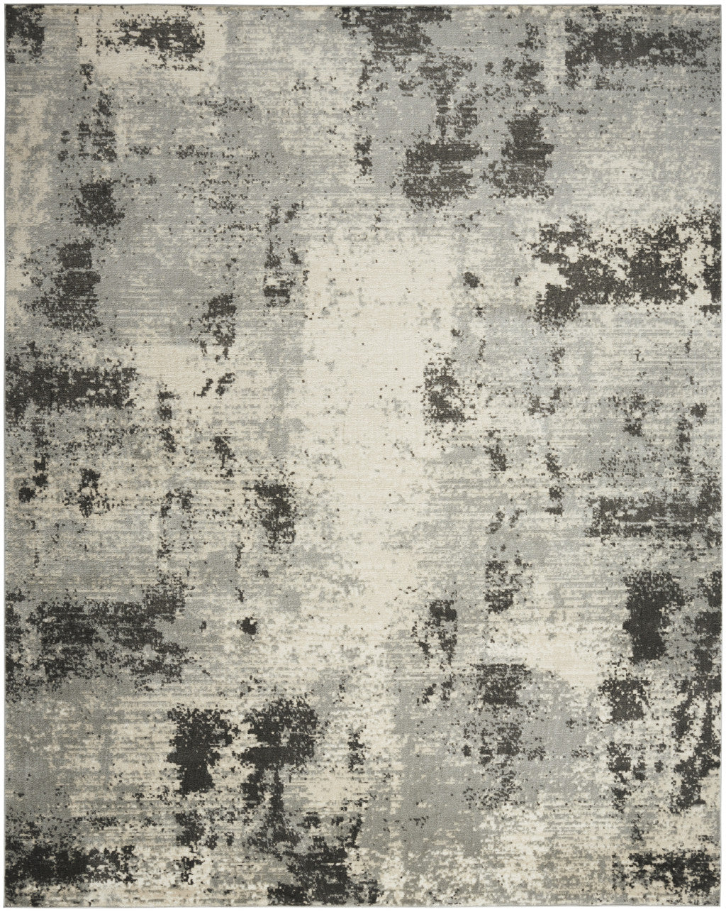 8' x 10' Cream Abstract Area Rug