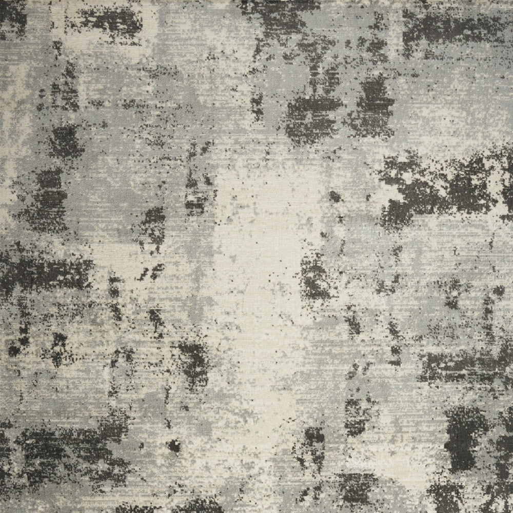 8' x 10' Cream Abstract Area Rug