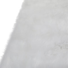 5' x 7' White Sheepskin Washable Area Rug
