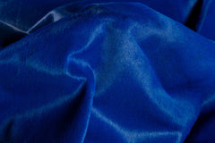 6' x 7' Cobalt Cowhide Hand Knotted Area Rug