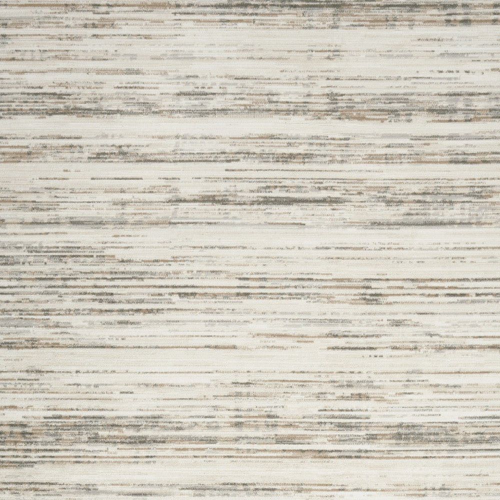 9' x 12' Cream Abstract Distressed Area Rug