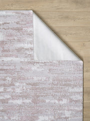 8' x 11' Pink Abstract Washable Non Skid Area Rug