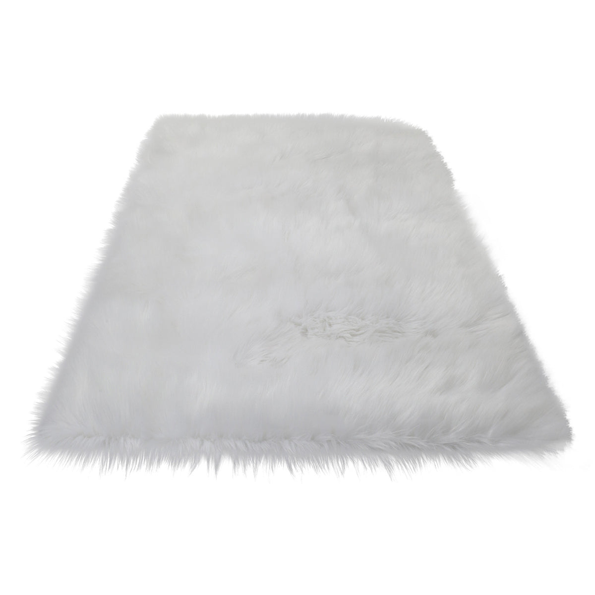 4' x 6' White Sheepskin Washable Area Rug