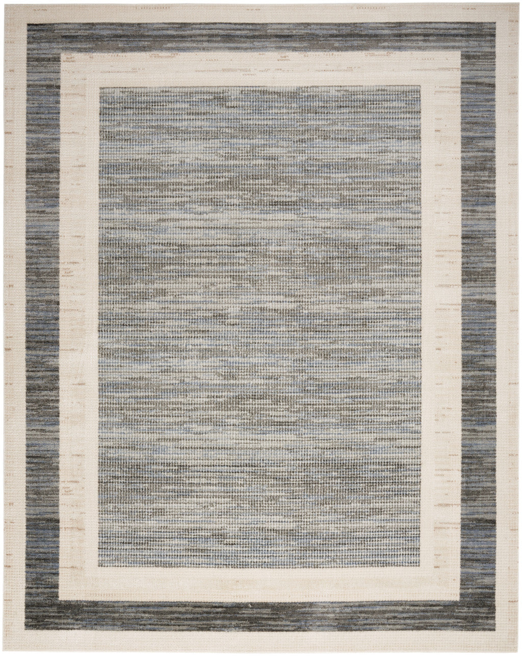 8' x 10' Gray Geometric Area Rug