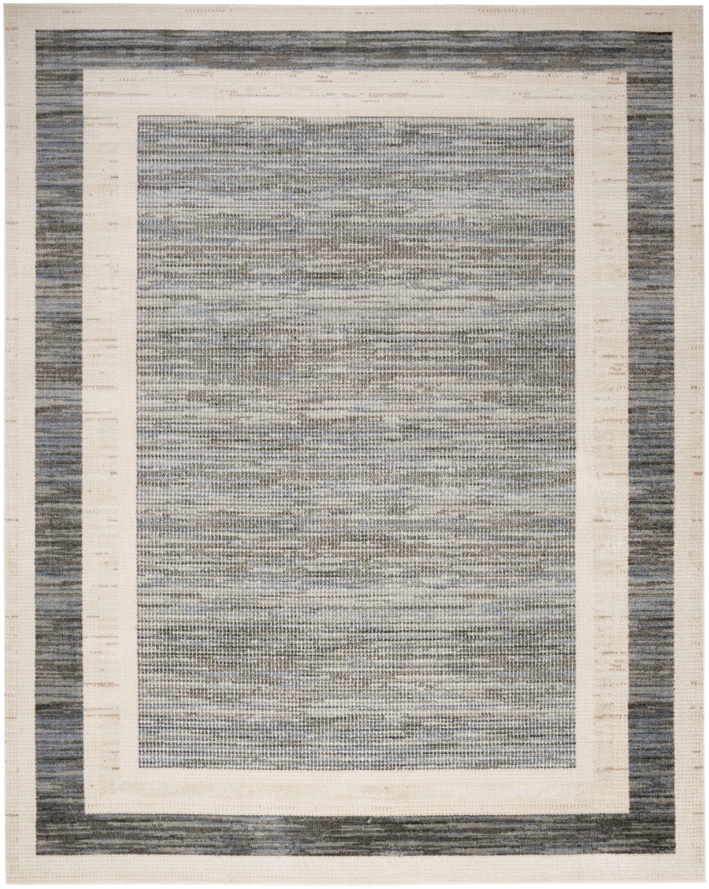 8' x 10' Gray Geometric Area Rug