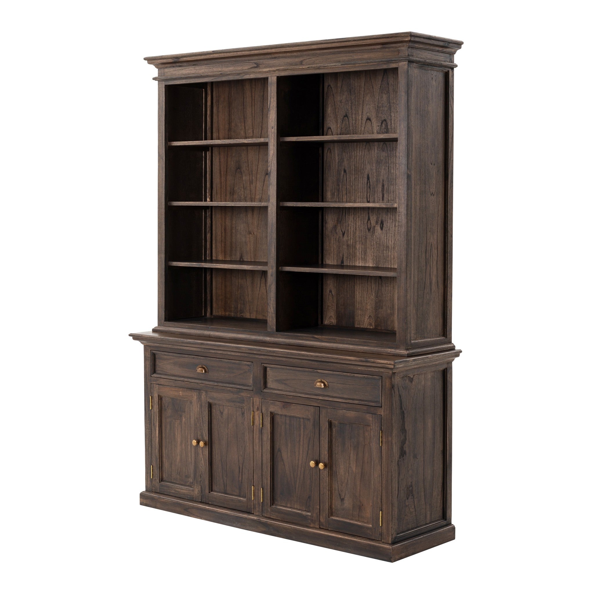 Classic Black Wash Display Hutch