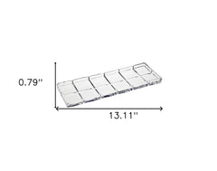 13" Clear Crystal Serving Tray