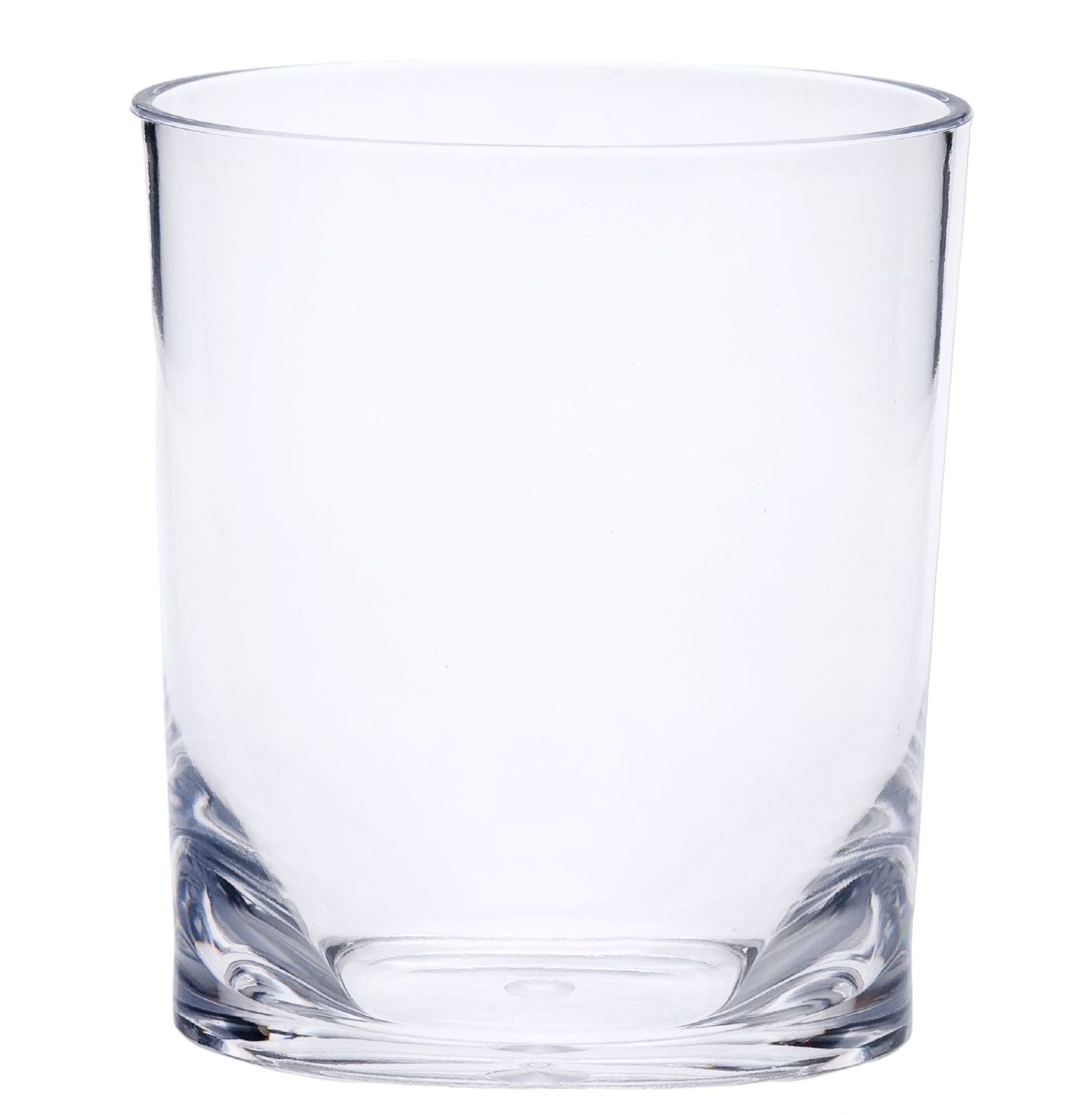 Set of Four Clear Tritan Plastic Stemless Whiskey Glass